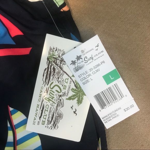 U.S. Surf Club Men’s Swim Trunks - Picture 2 of 4